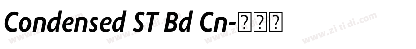 Condensed ST Bd Cn字体转换 Condensed ST Bd Cn字体转换